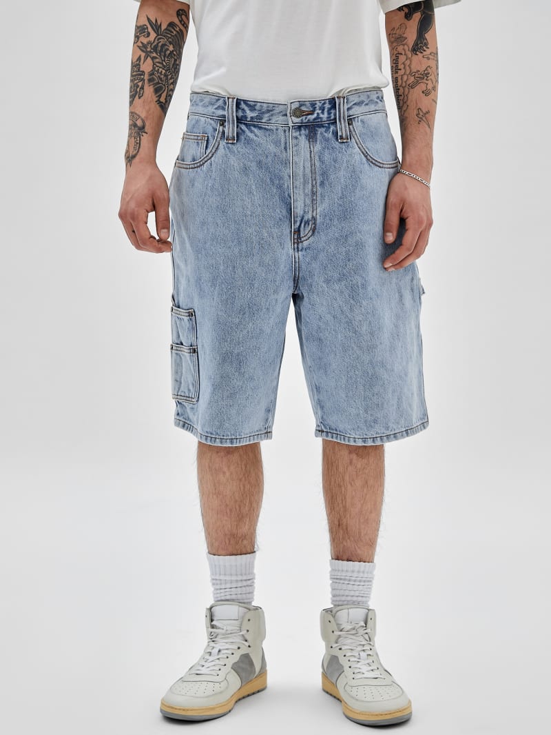 Guess GUESS Originals Denim Kit Carpenter Shorts - Go Michael Lt Wash Guess GUESS Originals Denim Kit Carpenter Shorts - Go Michael Lt Wash