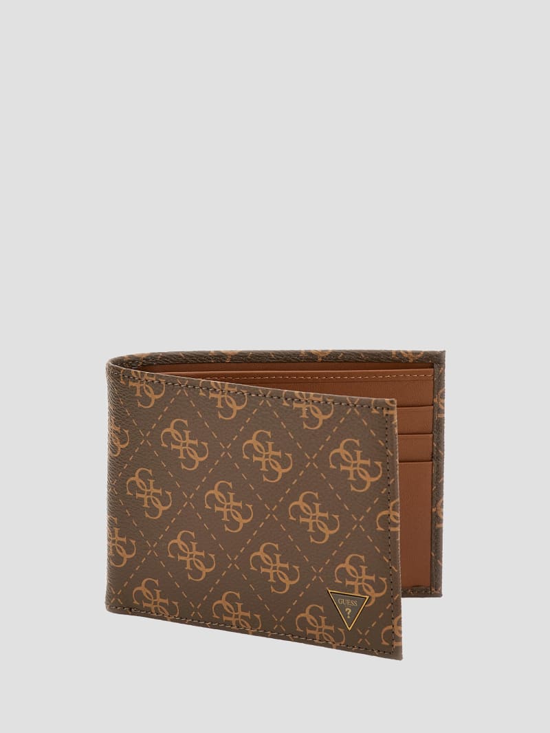 Guess Vezzola Smart Bifold Wallet - Brown/Mustard Guess Vezzola Smart Bifold Wallet - Brown/Mustard