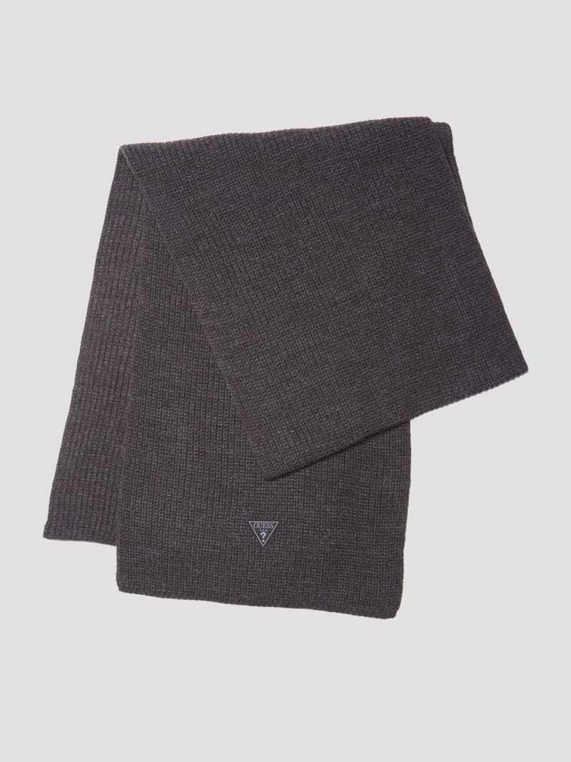 Guess Zane Ribbed Scarf - Grey Guess Zane Ribbed Scarf - Grey