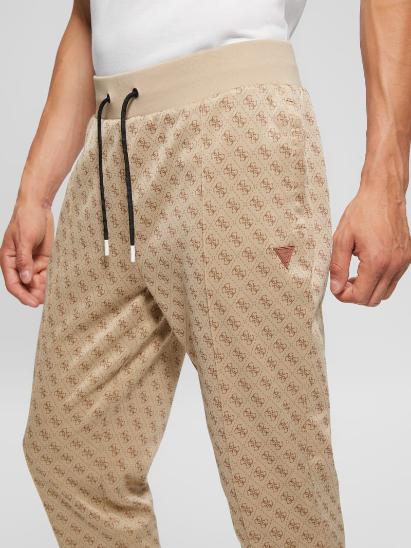 Guess Eco Korbin Track Pants - 4g Aop Beige Blanco Guess Eco Korbin Track Pants - 4g Aop Beige Blanco