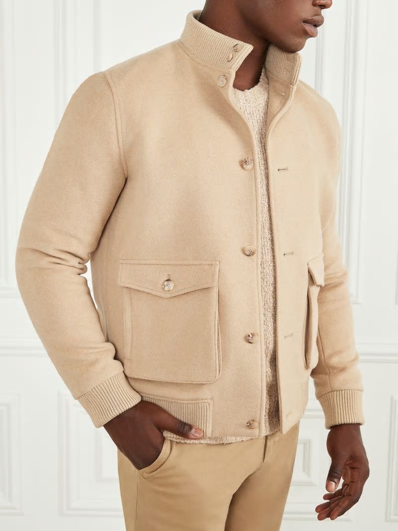 Guess Wool-Blend Utility Jacket - Herb Tan Guess Wool-Blend Utility Jacket - Herb Tan