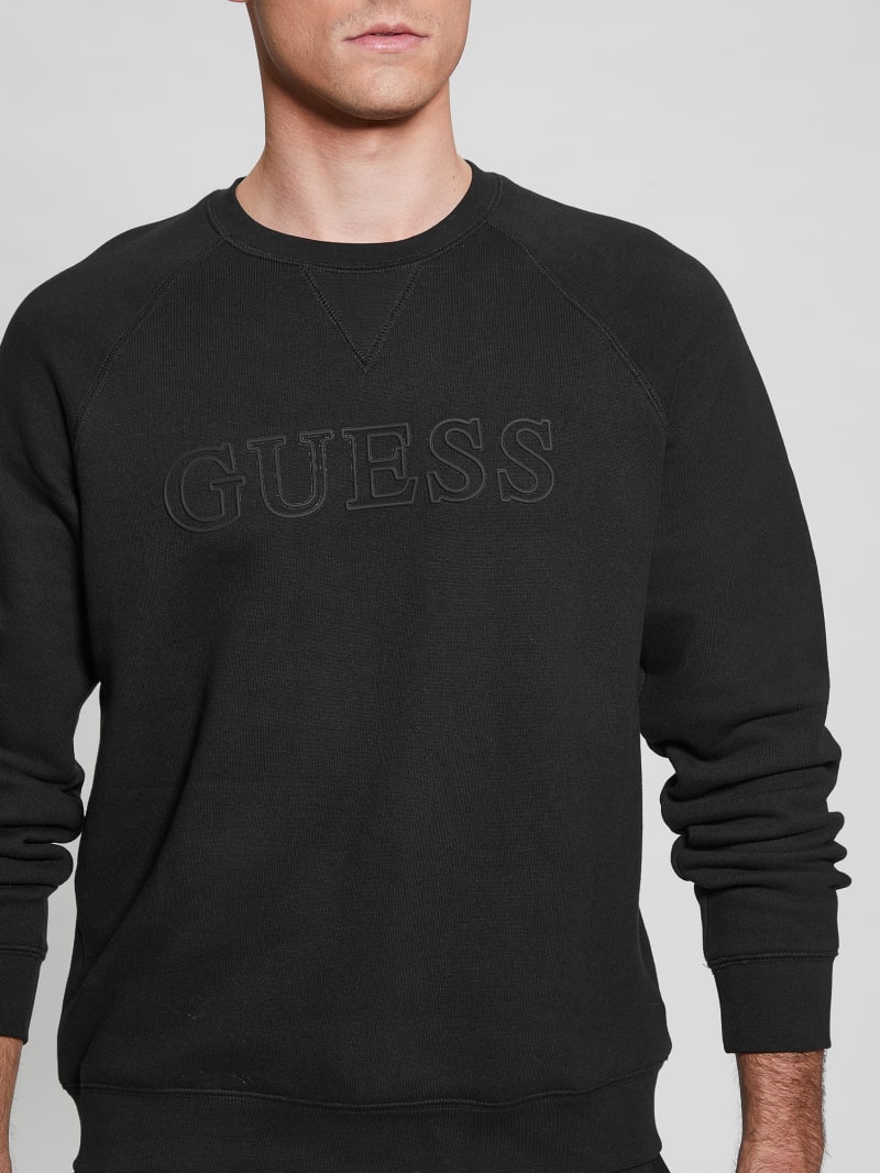 Guess Eco Aldwin Logo Sweatshirt - Black Guess Eco Aldwin Logo Sweatshirt - Black