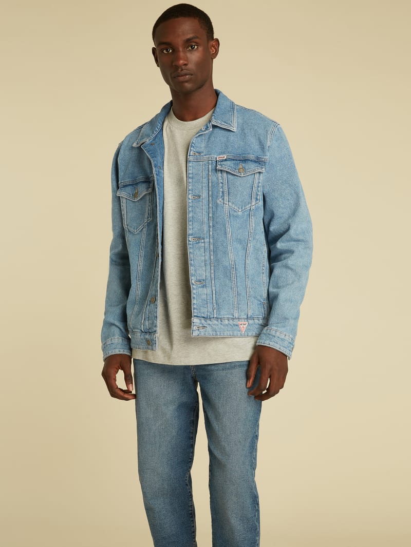 Guess GUESS Originals Kit Denim Jacket - Go Vintage Light Wash Guess GUESS Originals Kit Denim Jacket - Go Vintage Light Wash