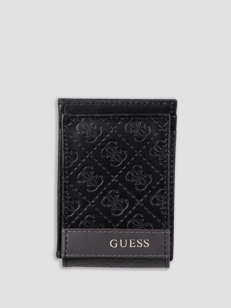 Guess Mesa Magnetic Fold Wallet - Blkgrey Guess Mesa Magnetic Fold Wallet - Blkgrey