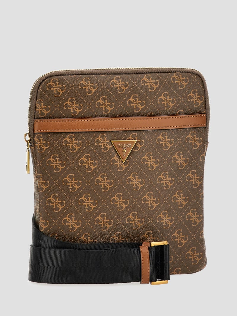 Guess Vezzola Smart Flat Crossbody - Brown/Mustard Guess Vezzola Smart Flat Crossbody - Brown/Mustard