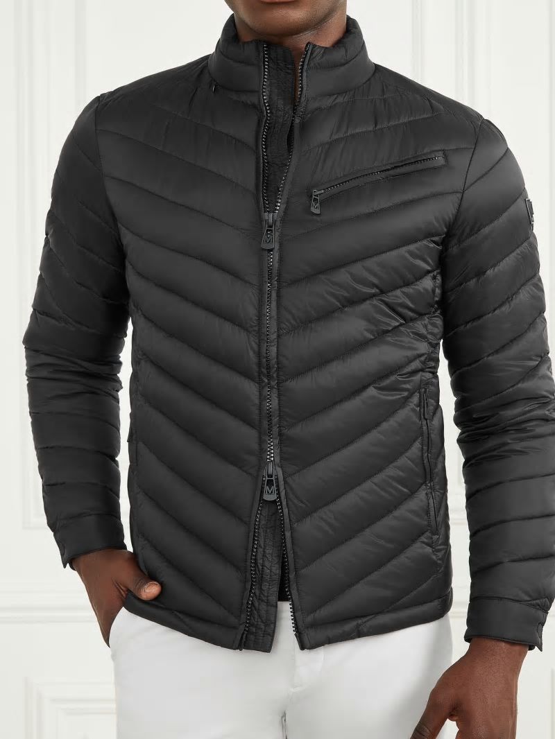 Guess Padded Chevron Jacket - Black Guess Padded Chevron Jacket - Black