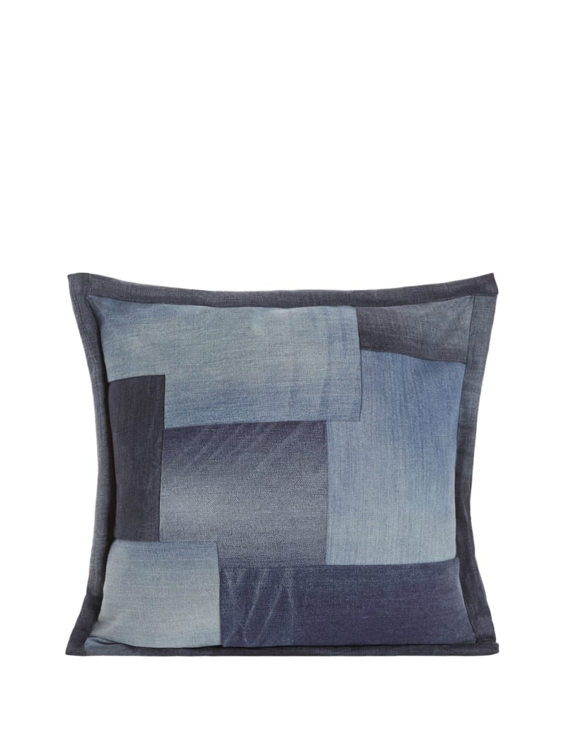 Guess GUESS Originals x Homeboy Upcycled Denim Patchwork Pillow - Upcycled Dark Wash Multi Guess GUESS Originals x Homeboy Upcycled Denim Patchwork Pillow - Upcycled Dark Wash Multi