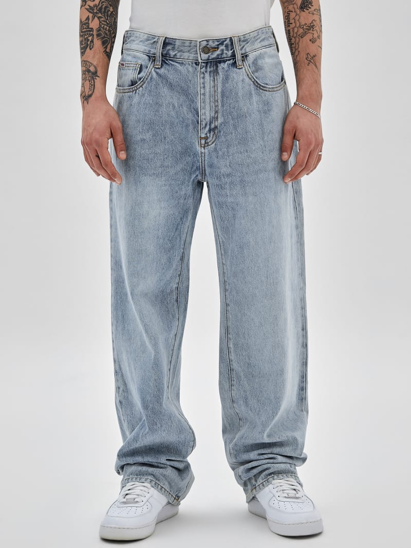 Guess GUESS Originals Kit Relaxed Jeans - Go Fez Medium Wash Guess GUESS Originals Kit Relaxed Jeans - Go Fez Medium Wash