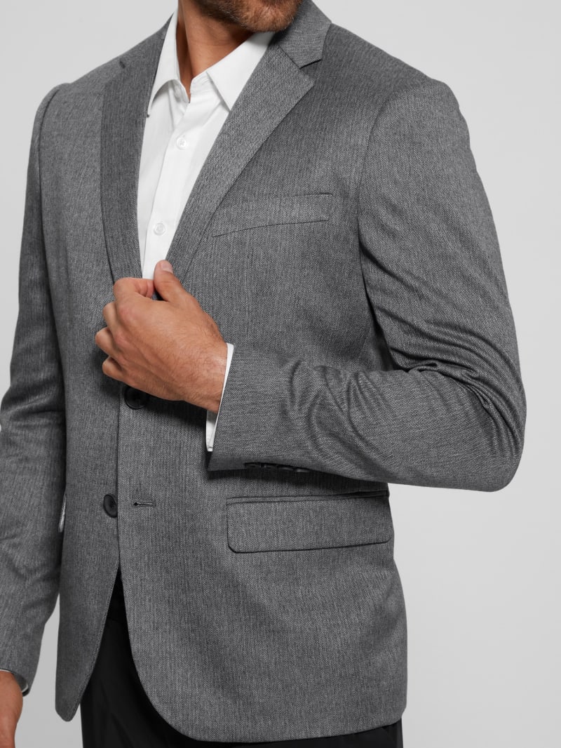 Guess Harlow Herringbone Blazer - Magnetic Multi Guess Harlow Herringbone Blazer - Magnetic Multi
