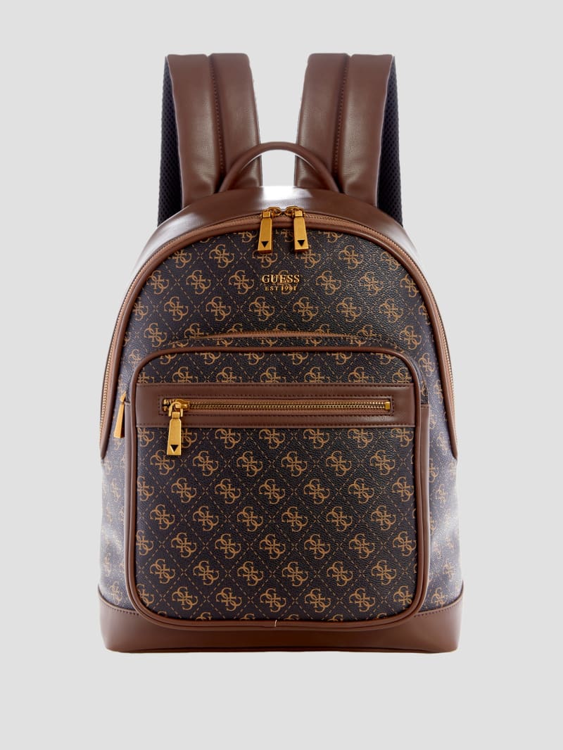 Guess Keith Logo Backpack - Brown Guess Keith Logo Backpack - Brown