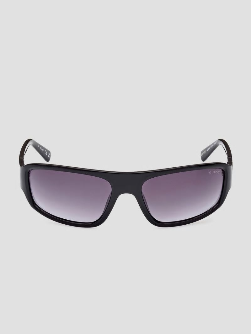 Guess Plastic Rectangle Sunglasses - Silver Guess Plastic Rectangle Sunglasses - Silver