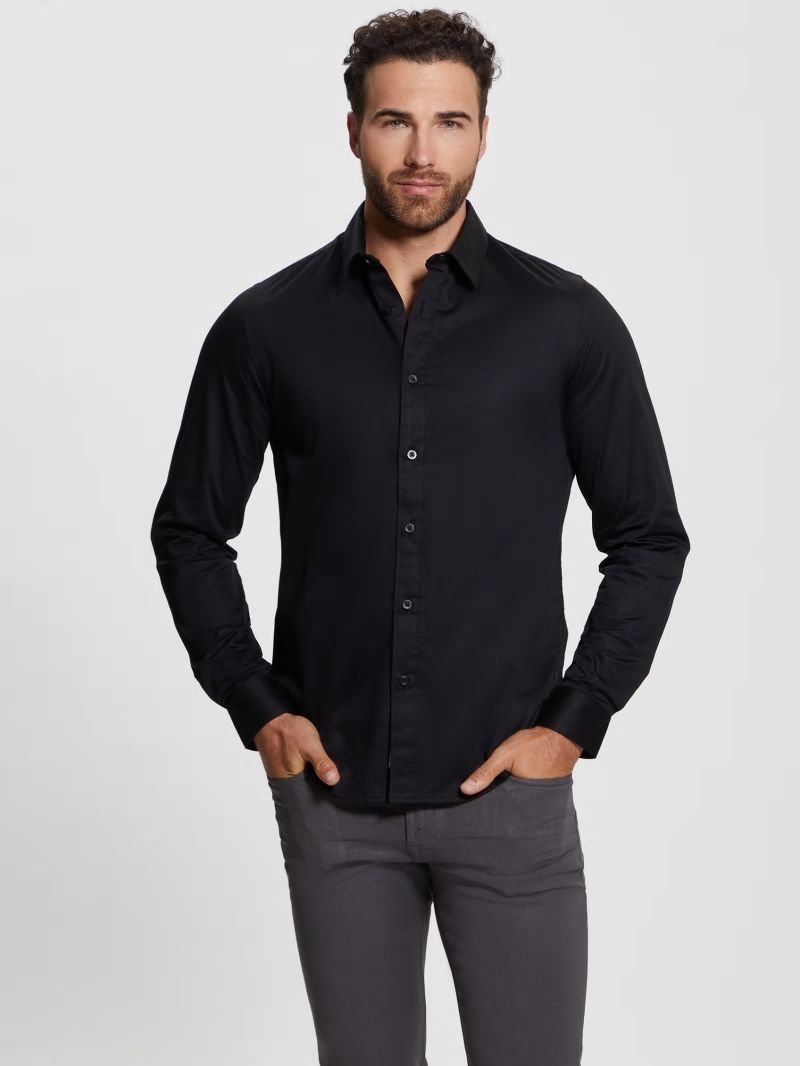 Guess Luxe Stretch Shirt - Black Guess Luxe Stretch Shirt - Black