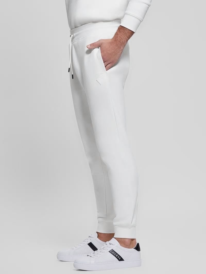 Guess Eco Aldwin Logo Pants - Blanc/Scuffy Guess Eco Aldwin Logo Pants - Blanc/Scuffy