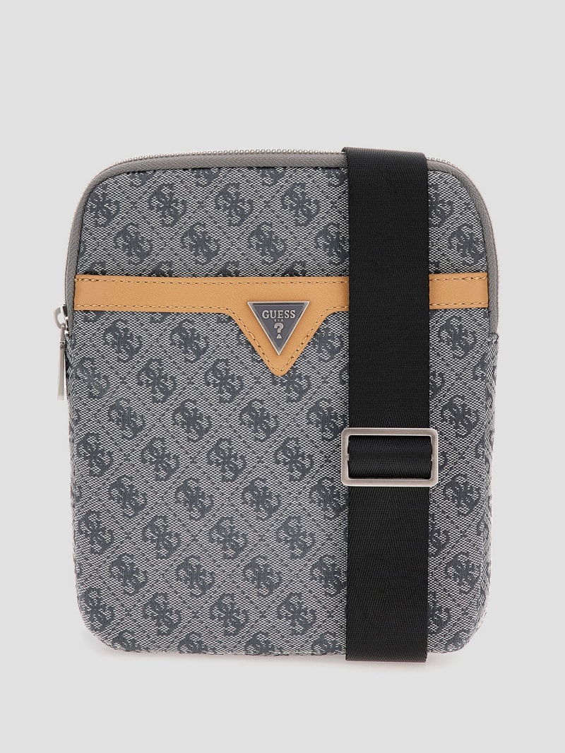 Guess Vezzola Jacquard Flat Crossbody - Blue Guess Vezzola Jacquard Flat Crossbody - Blue