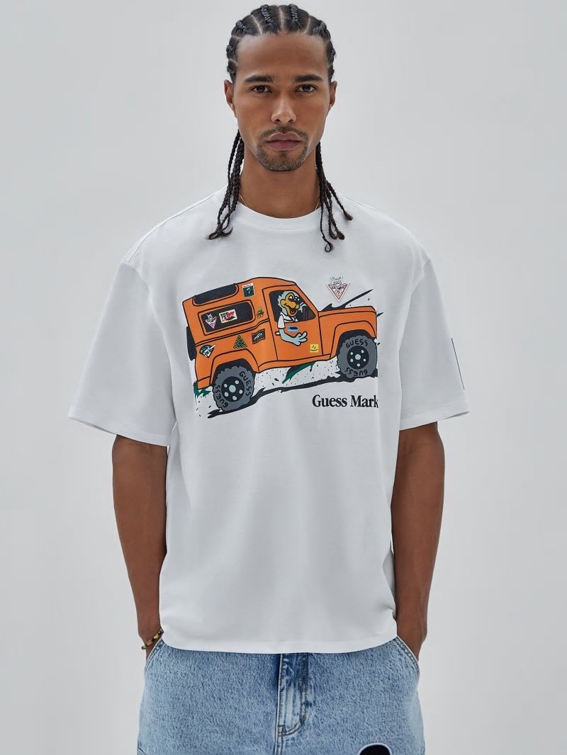 Guess GUESS Originals x Market Rover Tee - Pure White Guess GUESS Originals x Market Rover Tee - Pure White
