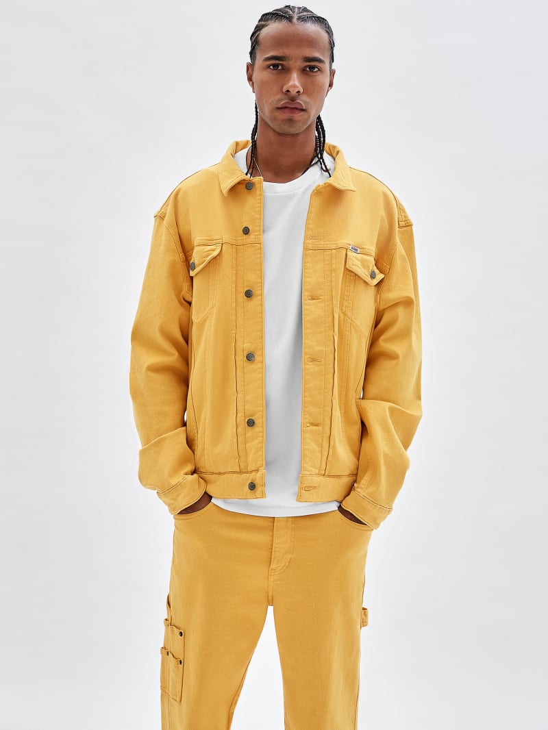 Guess GUESS Originals Denim Jacket - Go Yellow Mustard Wash Guess GUESS Originals Denim Jacket - Go Yellow Mustard Wash