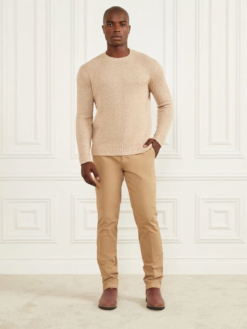 Guess Armando Piping Chino Pant - Herb Tan