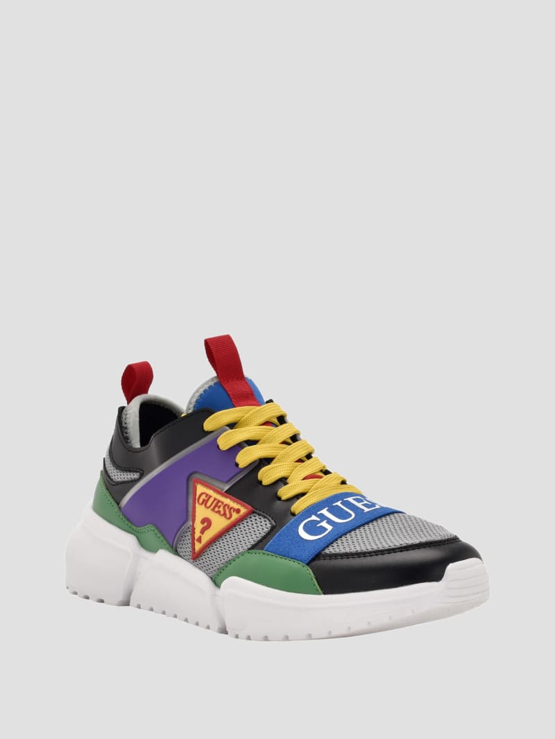 Guess Skillz Multi-Color Sneakers - Medium Grey Guess Skillz Multi-Color Sneakers - Medium Grey