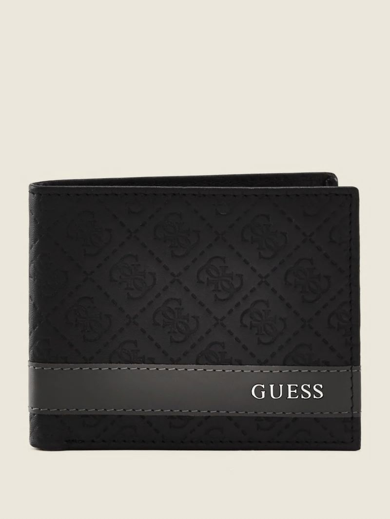 Guess Mesa Double Billfold - Black/Grey Guess Mesa Double Billfold - Black/Grey