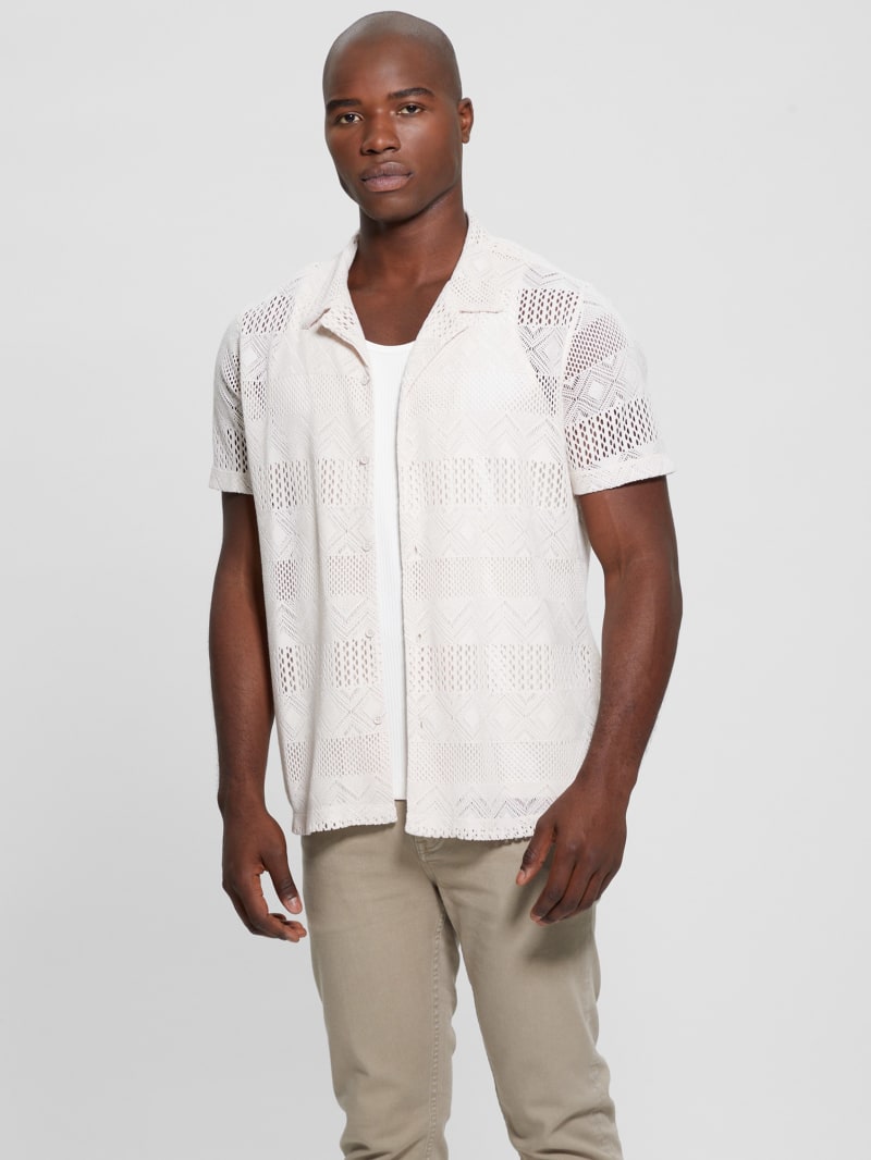Guess Eco Cyrus Ribbed Tank - Salt White Guess Eco Cyrus Ribbed Tank - Salt White