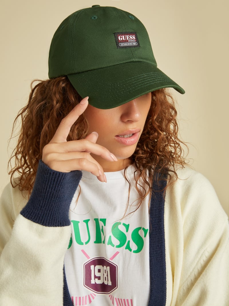 Guess GUESS Originals Dad Hat - Dark 81 Green Guess GUESS Originals Dad Hat - Dark 81 Green