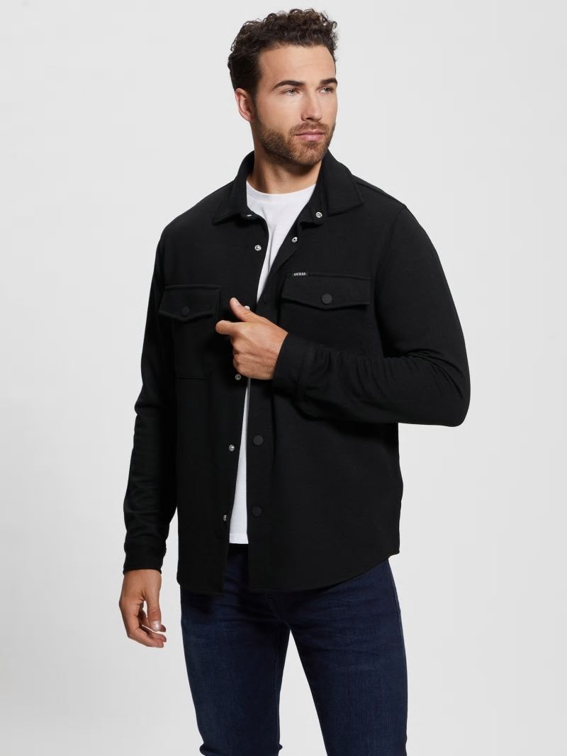 Guess James Textured Shirt - Black Guess James Textured Shirt - Black