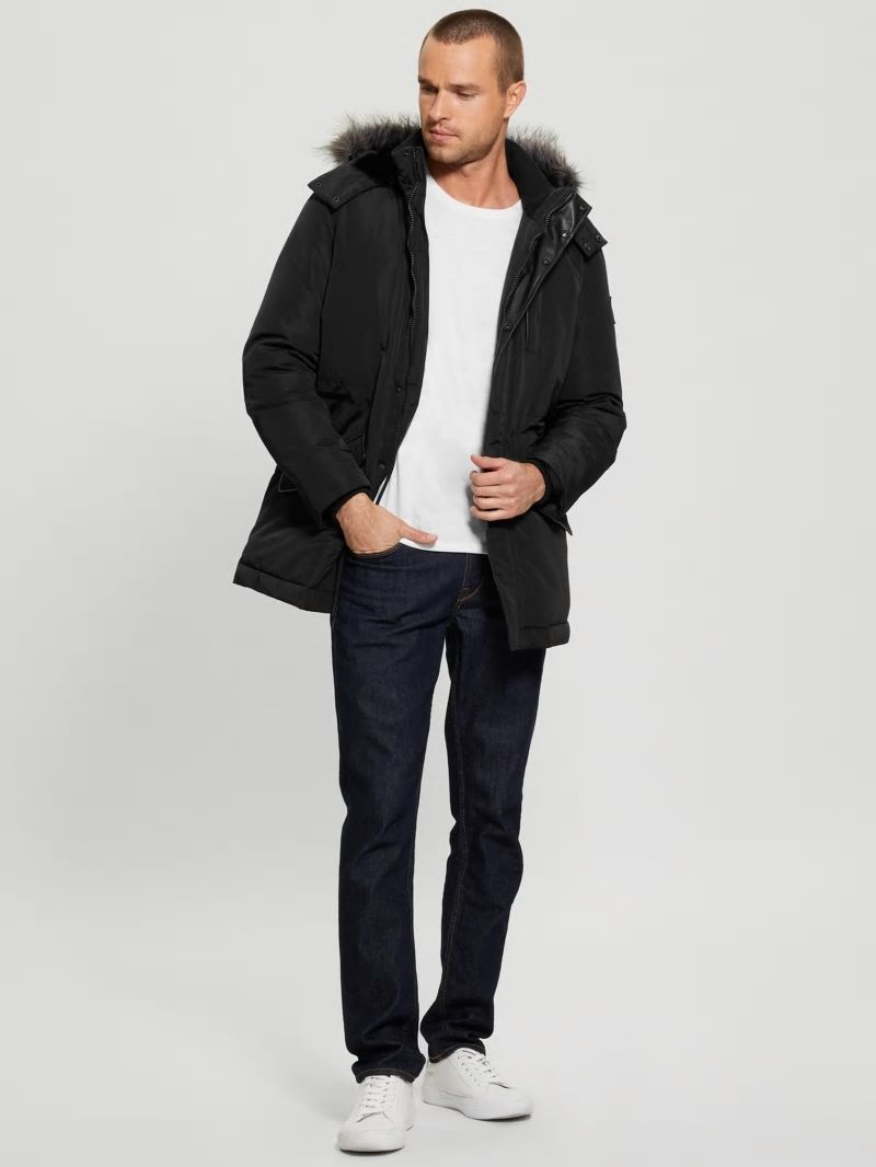 Guess Eco Real Down Parka - Black Guess Eco Real Down Parka - Black
