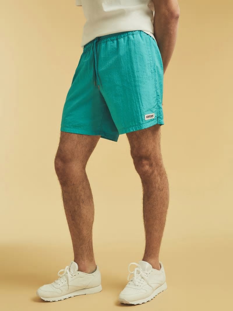 Guess GUESS Originals Kit Nylon Shorts - Paraiso Blue Guess GUESS Originals Kit Nylon Shorts - Paraiso Blue