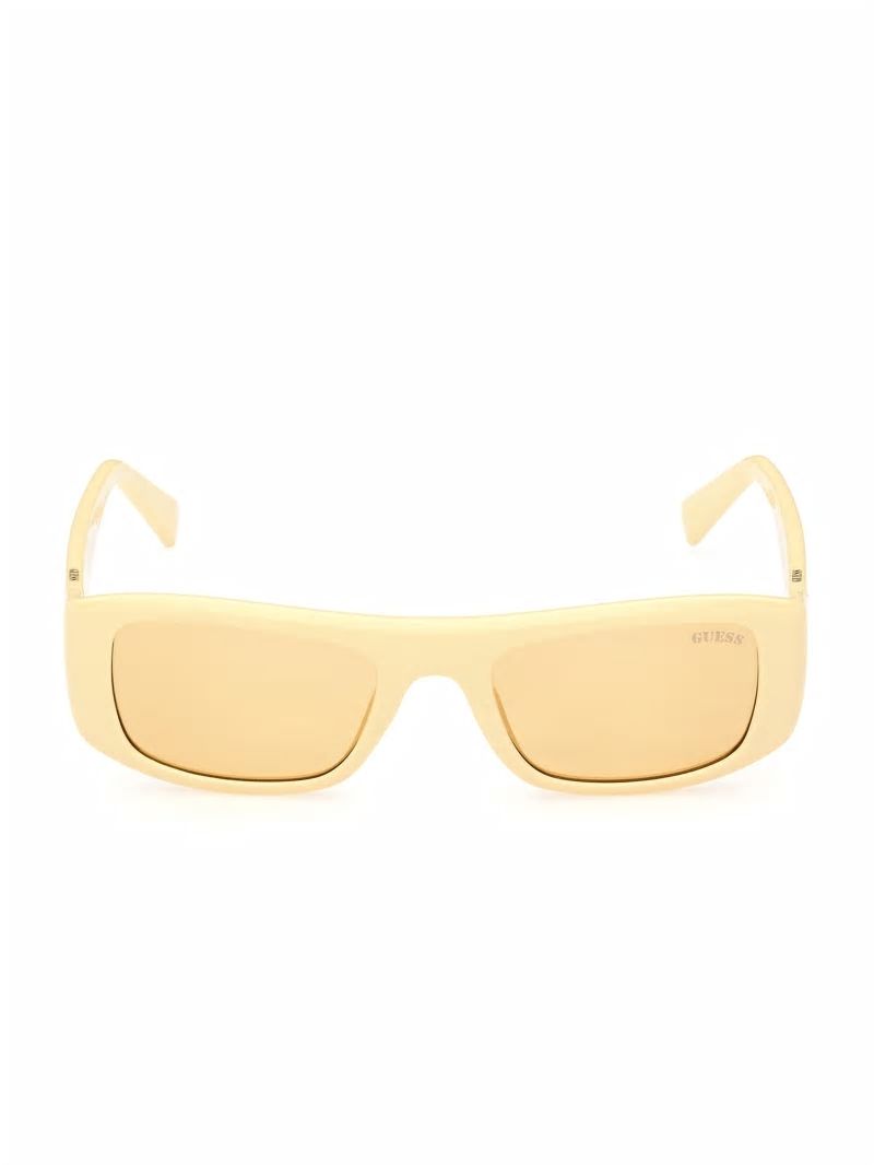 Guess GUESS Originals Rectangle Sunglasses - Yellow Guess GUESS Originals Rectangle Sunglasses - Yellow