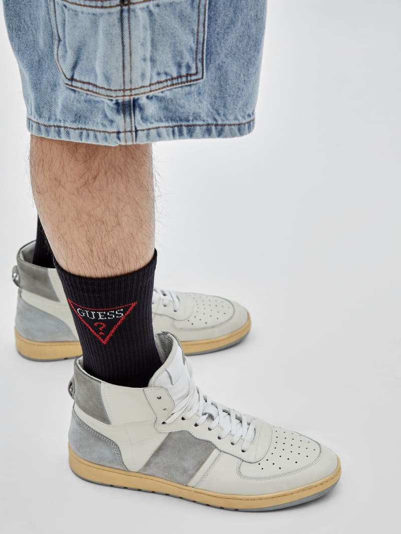 Guess GUESS Originals Paolo Logo Socks - Black Guess GUESS Originals Paolo Logo Socks - Black