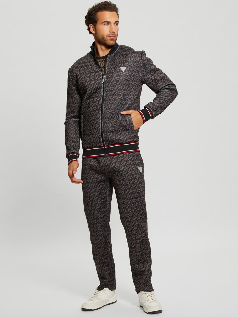 Guess Rolph Signature Cube Jacket - Macro G Cube Brown Combo Guess Rolph Signature Cube Jacket - Macro G Cube Brown Combo