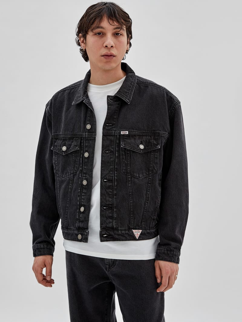 Guess GUESS Originals Denim Kit Jacket - Go Hyde Blk Wash Guess GUESS Originals Denim Kit Jacket - Go Hyde Blk Wash