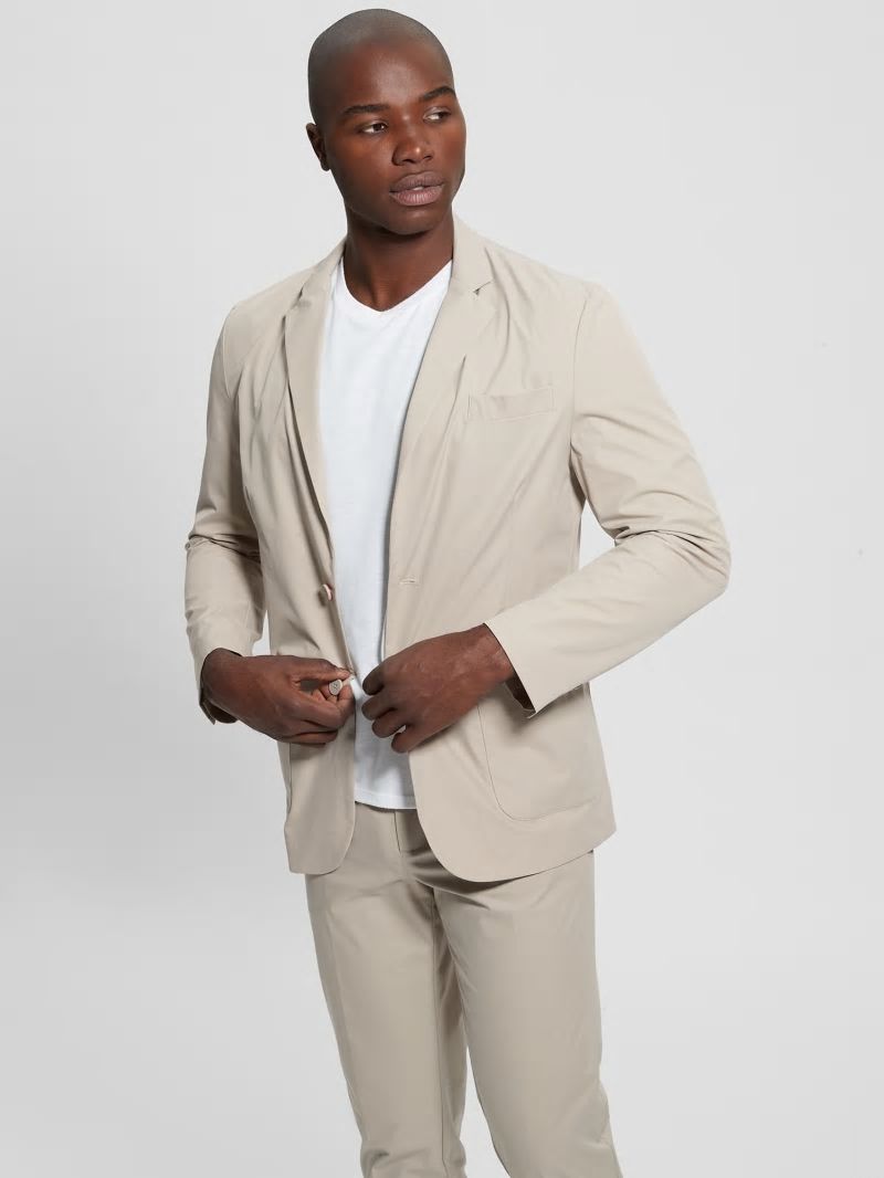 Guess Tech-Stretch Blazer - Pasadena Stone Guess Tech-Stretch Blazer - Pasadena Stone