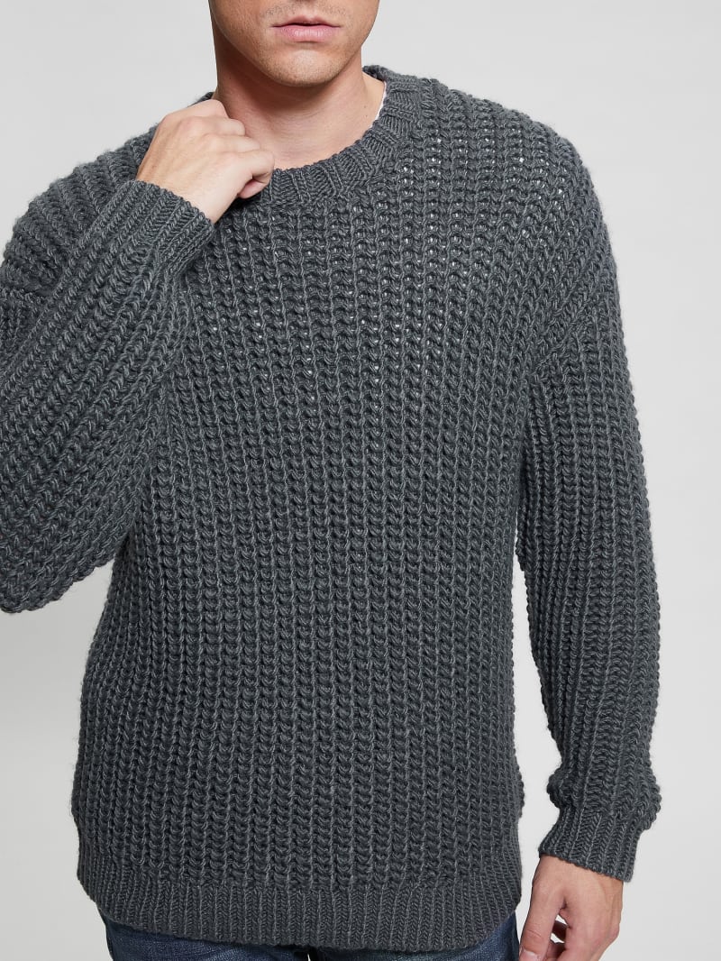 Guess Eco Wool-Blend Grayson Sweater - Coldwater Blue Multi Guess Eco Wool-Blend Grayson Sweater - Coldwater Blue Multi