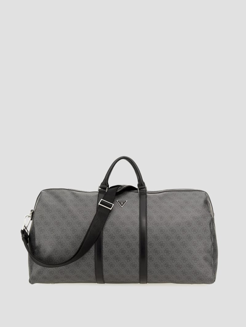 Guess Vezzola Smart Large Weekender Bag - Black Floral Print Guess Vezzola Smart Large Weekender Bag - Black Floral Print