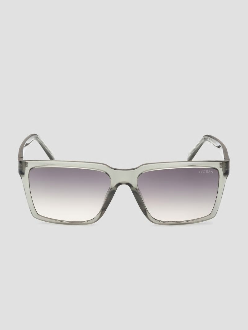 Guess Square Plastic Sunglasses - Grey Guess Square Plastic Sunglasses - Grey
