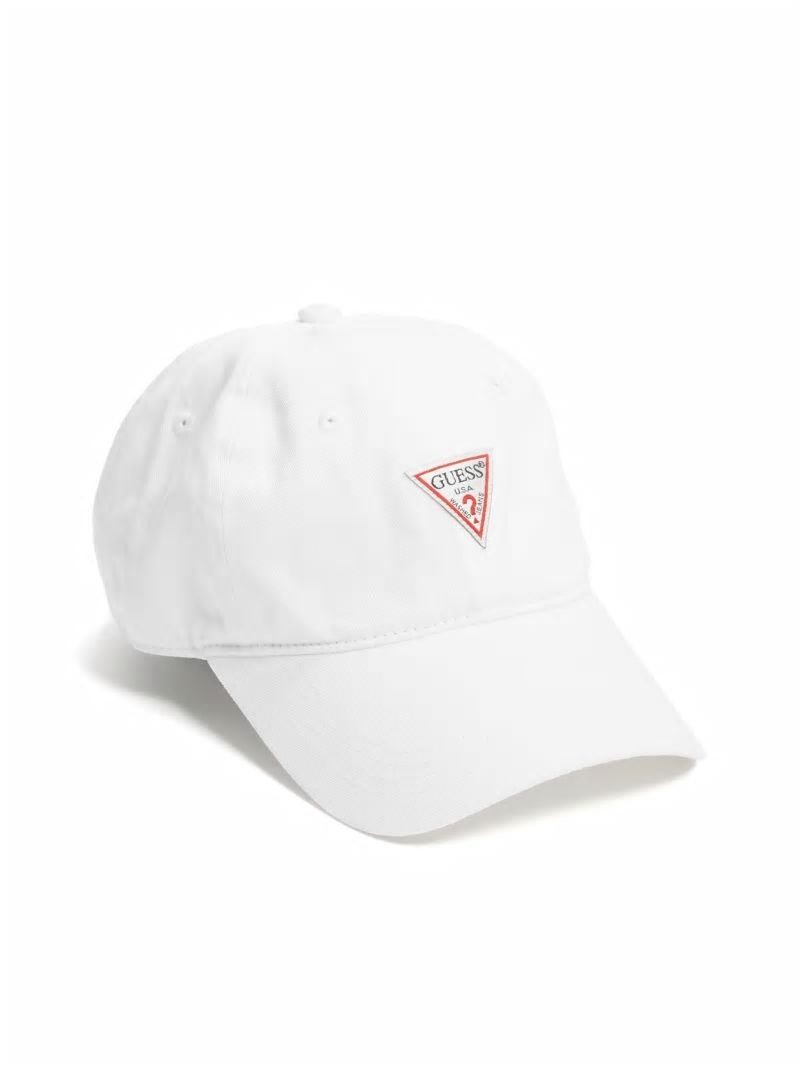 Guess Logo Baseball Hat - White Guess Logo Baseball Hat - White