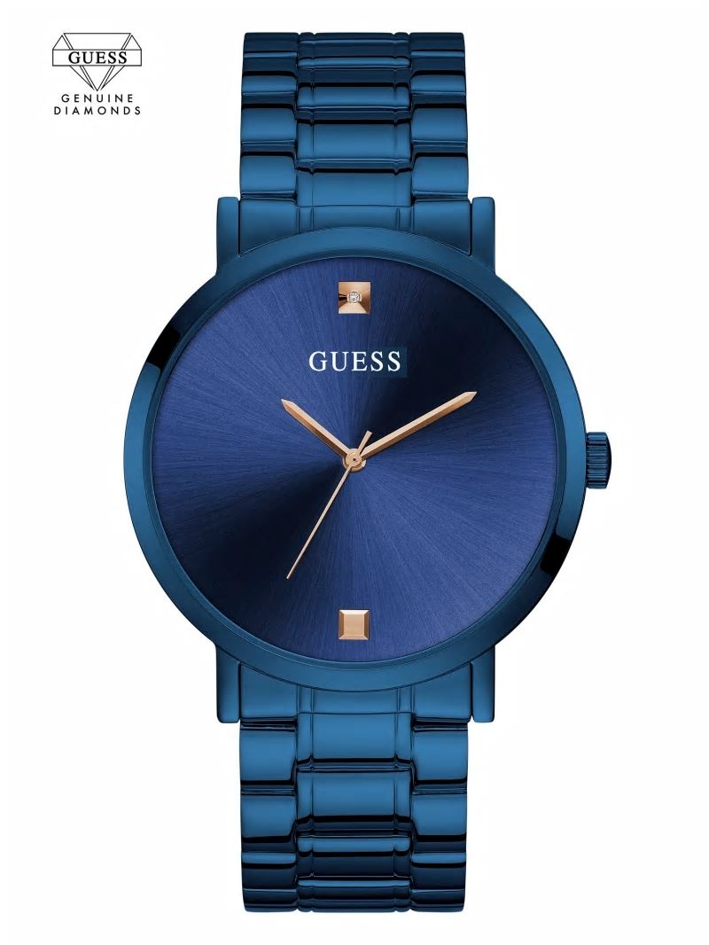 Guess Blue Diamond Analog Watch - Rainbow Guess Blue Diamond Analog Watch - Rainbow