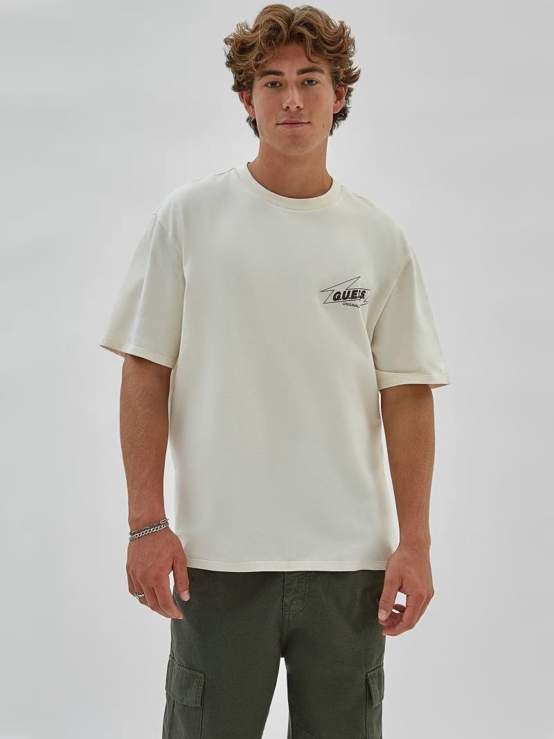 Guess GUESS Originals Eco Radio Tee - Sandy Shore Guess GUESS Originals Eco Radio Tee - Sandy Shore
