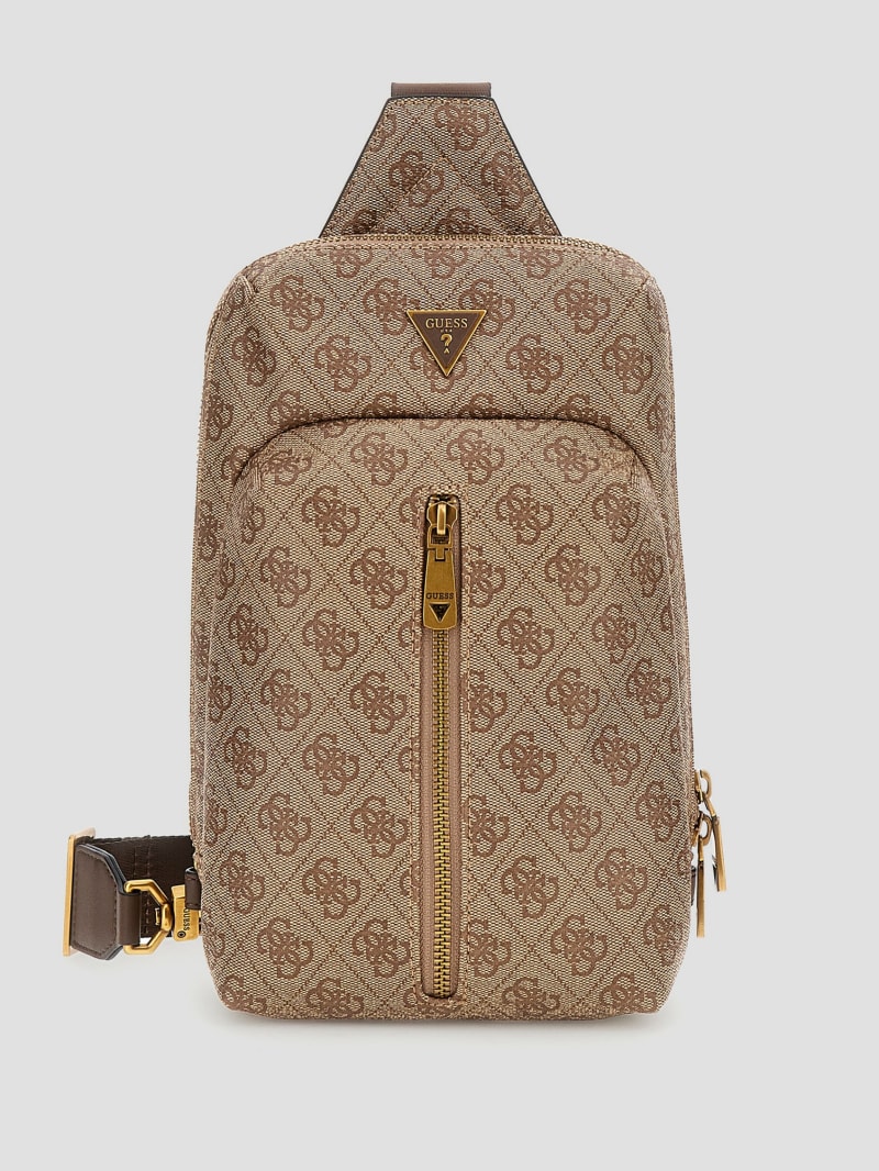 Guess Vezzola Eco Quattro G Sling Bag - Brown Guess Vezzola Eco Quattro G Sling Bag - Brown