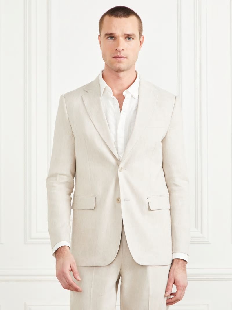 Guess Eco George Notched Blazer - Stonesand Yd Guess Eco George Notched Blazer - Stonesand Yd