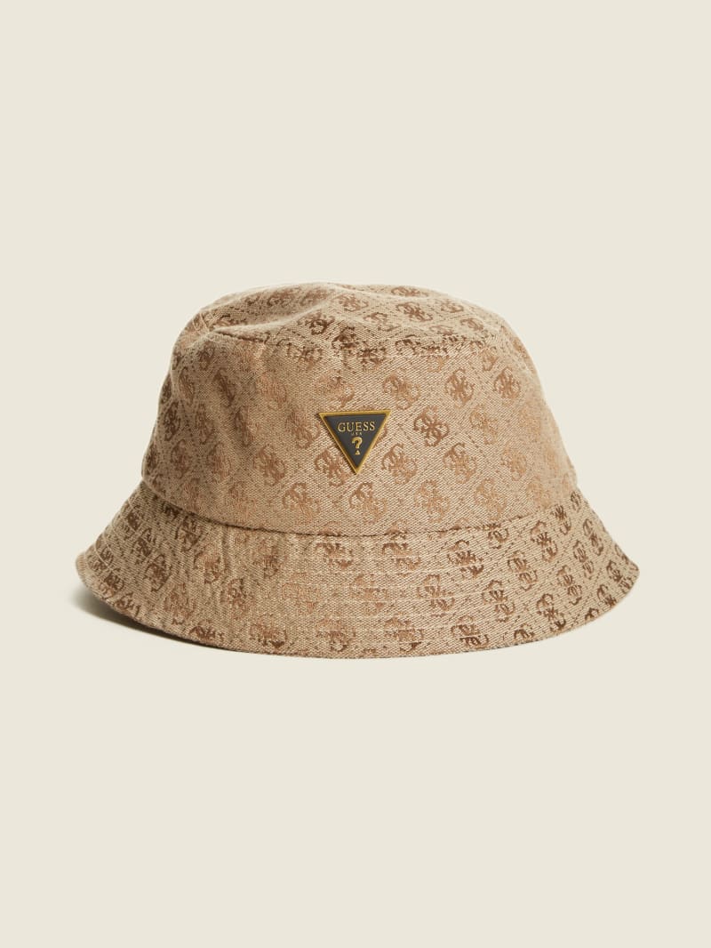 Guess Vezzola Logo Bucket Hat - Beige Overflow Guess Vezzola Logo Bucket Hat - Beige Overflow