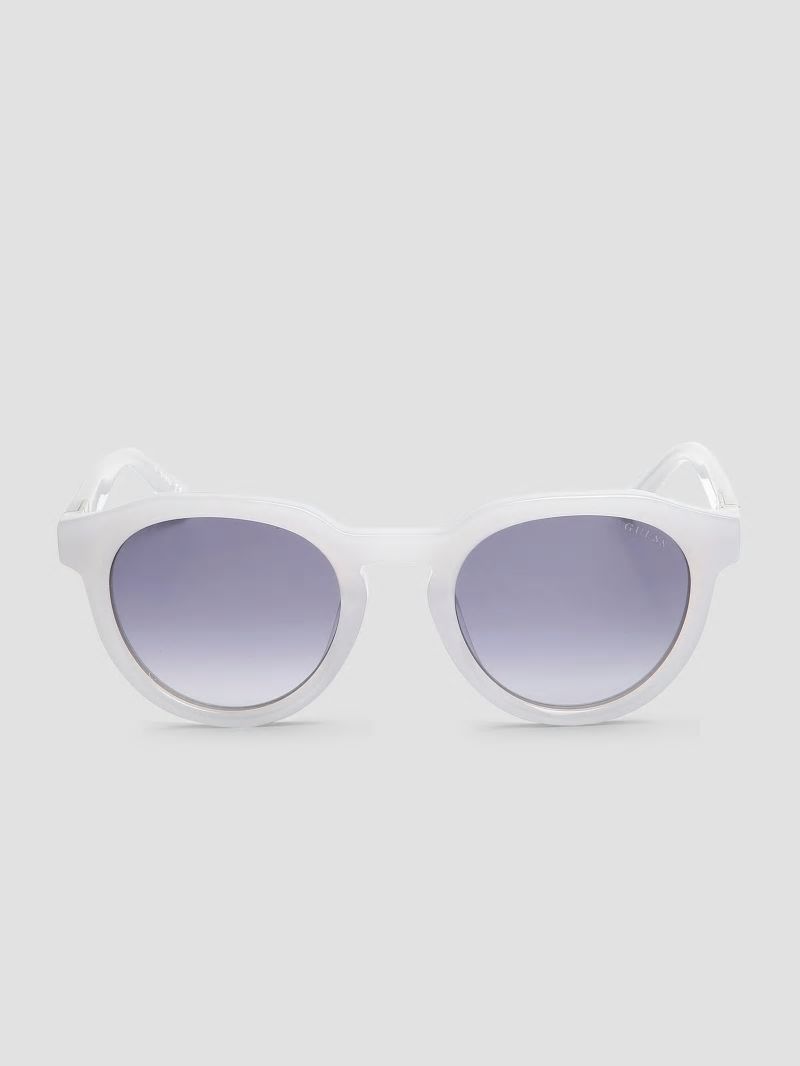 Guess Oversized Round Plastic Sunglasses - Grey Guess Oversized Round Plastic Sunglasses - Grey