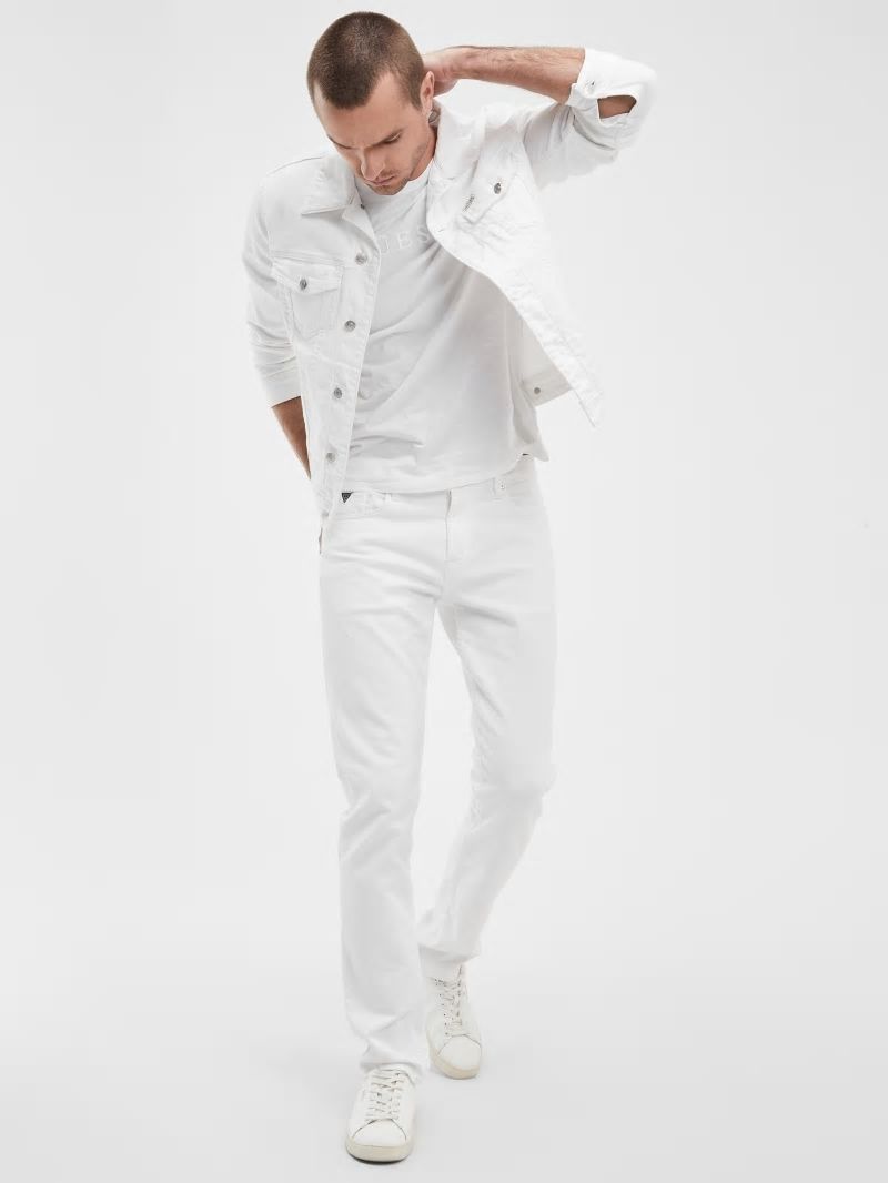 Guess Eco Tapered Jeans - Optic White Guess Eco Tapered Jeans - Optic White