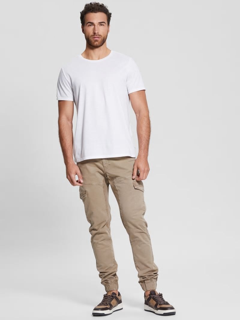 Guess New Kombat Tapered Twill Pants - Hashes Brown Guess New Kombat Tapered Twill Pants - Hashes Brown