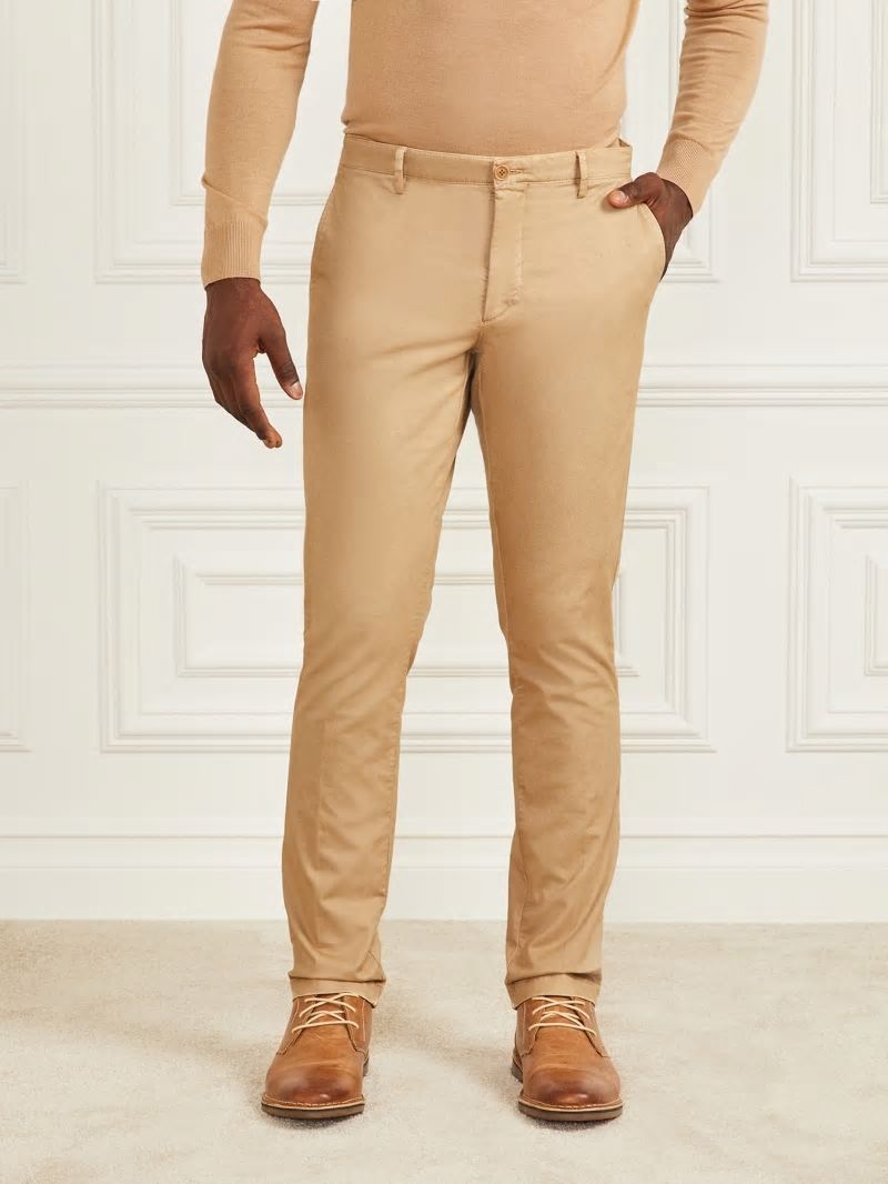 Guess Eco Hugh Easy Chino Pant - Toasted Taupe Guess Eco Hugh Easy Chino Pant - Toasted Taupe