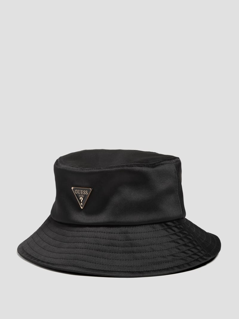 Guess Satin Bucket Hat - Black Floral Print Guess Satin Bucket Hat - Black Floral Print