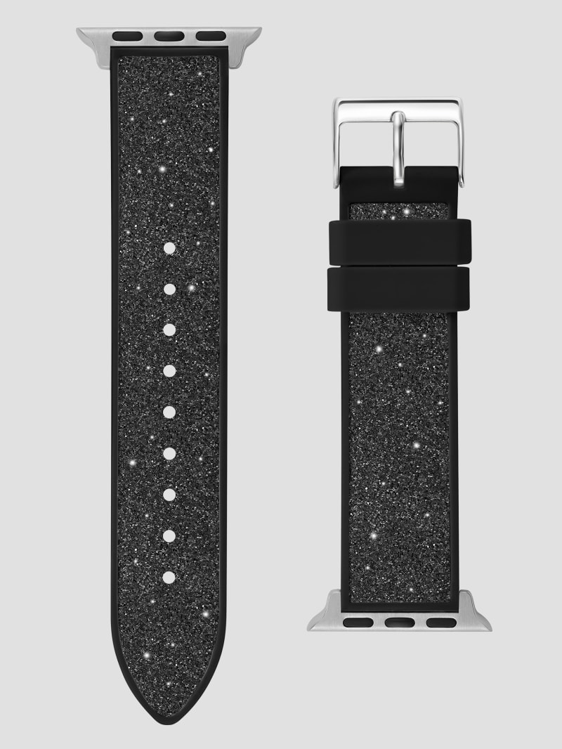 Guess Black Glitter Silicone 38-41 mm Band for Apple Watch® - Black Guess Black Glitter Silicone 38-41 mm Band for Apple Watch® - Black