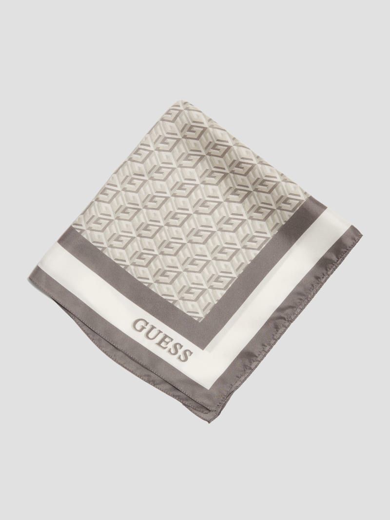 Guess G Cube Silk Scarf - Steel Guess G Cube Silk Scarf - Steel