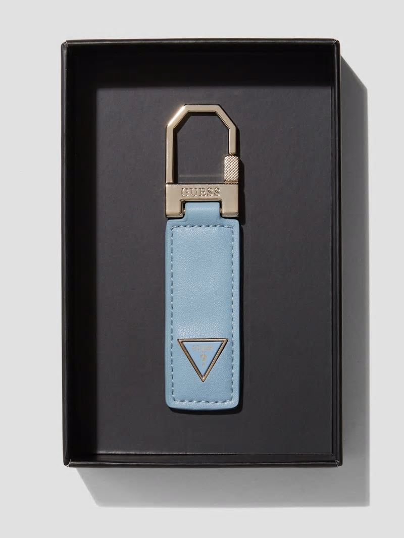 Guess Faux-Leather Key Ring - Sugarberry Guess Faux-Leather Key Ring - Sugarberry